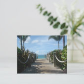 Weg zum Strand Postkarte (Stehend Vorderseite)
