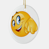 WEG ZUM WINNER Lächeln FUSSBump Keramik Ornament (Rechts)