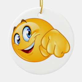 WEG ZUM WINNER Lächeln FUSSBump Keramik Ornament