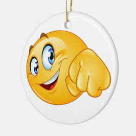 WEG ZUM WINNER Lächeln FUSSBump Keramik Ornament