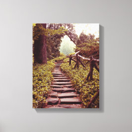 Weg zum zu beleuchten leinwanddruck