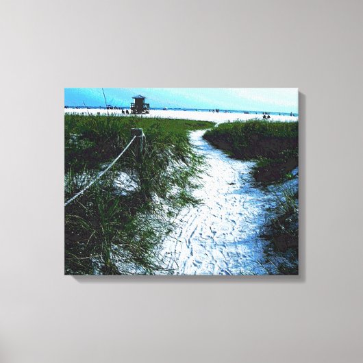 Weg zur Atemberaubenden Siesta Keys Beach Leinwand (Vorderseite)
