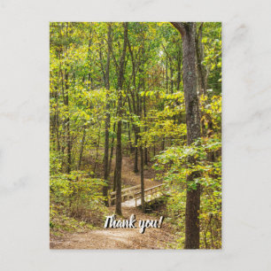 Weg zur Brücke Danke Postkarte