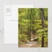 Weg zur Brücke Danke Postkarte (Vorne/Hinten)