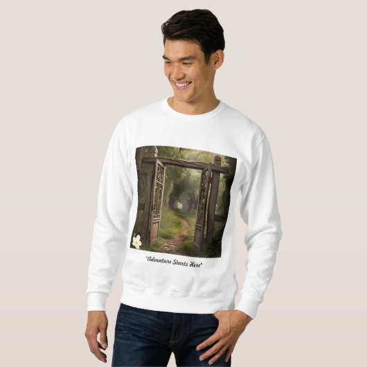 "Weg zur Entdeckung" Sweatshirt (Vorne ganz)