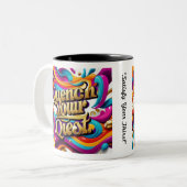 "Weg zur Erleuchtung" Zweifarbige Tasse (Vorderseite Links)