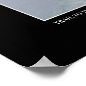 Weg zur Geburt im Winter-Farbposter Poster (Ecke)