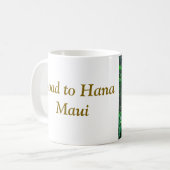Weg zur Hana Maui Wasserfall Kaffeemaschine Tasse (Vorderseite Links)