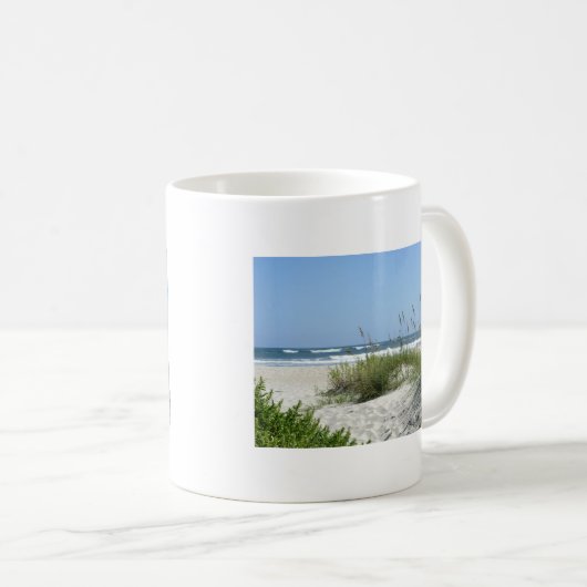 Weg zur Meer-Ocracoke Insel Kaffeetasse (VorderseiteRechts)