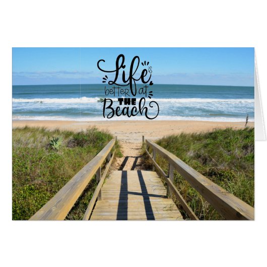 Weg zur Strandkarte (Vorderseite (Horizontal))