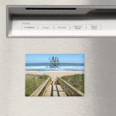 Weg zur Strandpostkarte Magnet (In Situ (Geschirrspüler))