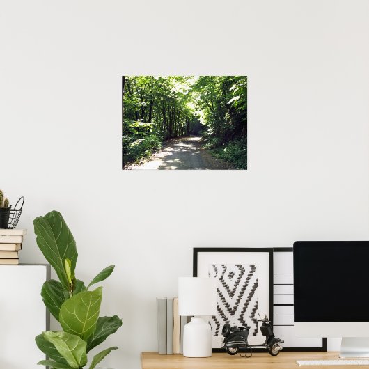 Weg zur Unendlichkeit Poster (Heimbüro)