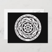 Weg zur Wahrheit Dharma Wheel Postkarte (Vorne/Hinten)