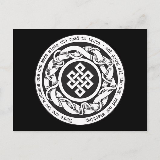 Weg zur Wahrheit Endloser Knoten Postkarte (Vorderseite)