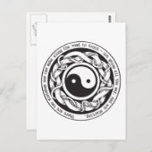 Weg zur Wahrheit Yin Yang Postkarte (Vorne/Hinten)