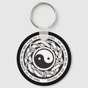 Weg zur Wahrheit Yin Yang Schlüsselanhänger