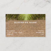 Weg zwischen Haselnussbaumwald Visitenkarte (Rückseite)