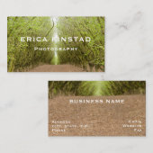 Weg zwischen Haselnussbaumwald Visitenkarte (Vorne/Hinten)