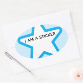 wegbawrgawe ovaler aufkleber (Umschlag)