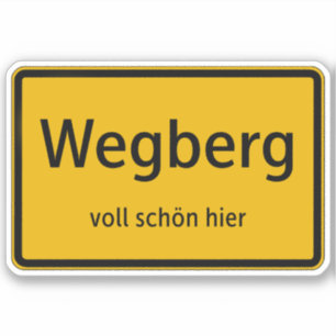 Wegberg Aufkleber Sticker Autoaufkleber