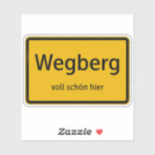 Wegberg Aufkleber Sticker Autoaufkleber (Blatt)