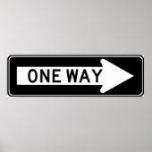 Wegbeschreibung nach rechts poster (Vorne)