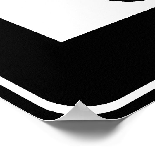 Wegbeschreibung nach rechts poster (Ecke)