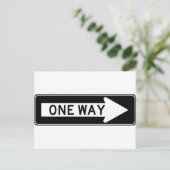 Wegbeschreibung nach rechts postkarte (Stehend Vorderseite)