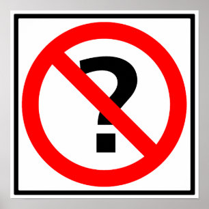 Wegbeschreibung ohne Fragen Poster