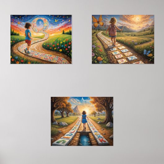 "Wege der Entdeckung" Bilderwand Sets (Vorderseite)