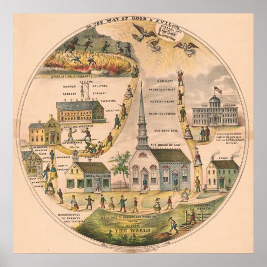 "Wege des Guten und des Bösen" Poster (Vorne)