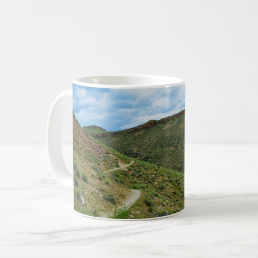 Wege in der Leben-Tasse Kaffeetasse (Vorderseite Links)