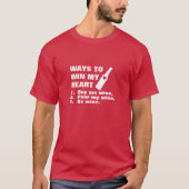 Wege, mein Herz zu gewinnen - Wein T-Shirt (Vorderseite)