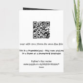 Wege - Vatertag schöne Kunst - Eishockey Karte (Rückseite)