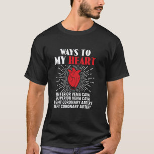 Wege zu meinem Herzen Sonographer Kardiologe Herz T-Shirt