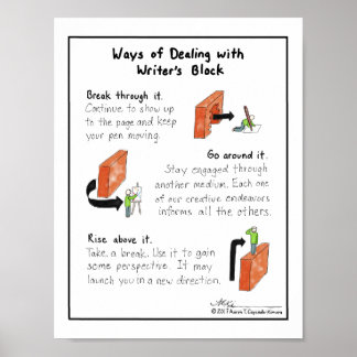 Wege zum Umgang mit Blockdrucken des Autors Poster