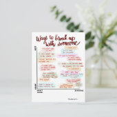 Wege zur Aufspaltung der Postkarte (Stehend Vorderseite)