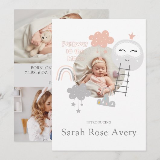 Wege zur Geburt zum Mond (Vorne/Hinten)