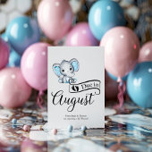 Wegen August Little Peanut Baby Boy Elephant Postkarte