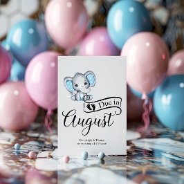 Wegen August Little Peanut Baby Boy Elephant Postkarte