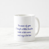 Wegen deiner Tasse (VorderseiteRechts)