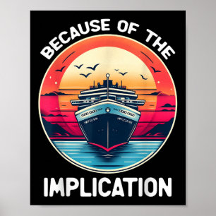 Wegen der Implikation Lustige Bootsfahrt Boati Poster