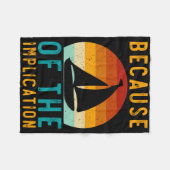 Wegen der lustigen Retro-Bootsliebe Implikation Fleecedecke (Vorderseite (Horizontal))