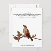 Wegen Ihrer Postkarte (Vorne/Hinten)