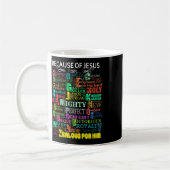 Wegen Jesus bin ich klecker Kaffeetasse (Links)