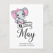 Wegen May Little Peanut Baby Elephant Postkarte (Vorderseite)
