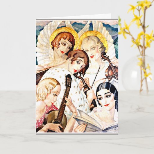 Wegener - A Johann Sebastian Bach Humblement Karte (Gelbe Blume)