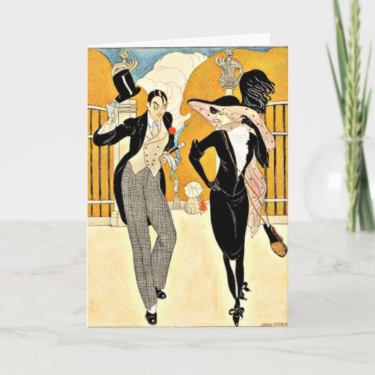 Wegener - Ein elegantes Paar der 1920er Karte (Vorderseite)