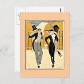 Wegener - Ein elegantes Paar der 1920er Postkarte (Vorne/Hinten)