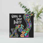 Wegfahrkarte für die Party Einladung (Stehend Vorderseite)